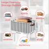 BOBOWUNY Black Stripes Large Storage Baskets Bins Geometric Vertical Linens Modern Minimalism Collapsible Storage Box Laundry Organizer for Closet Shelf Nursery Kids Bedroom 15x11x9.5 2 Pack view 2