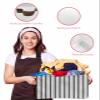 BOBOWUNY Black Stripes Large Storage Baskets Bins Geometric Vertical Linens Modern Minimalism Collapsible Storage Box Laundry Organizer for Closet Shelf Nursery Kids Bedroom 15x11x9.5 2 Pack view 4