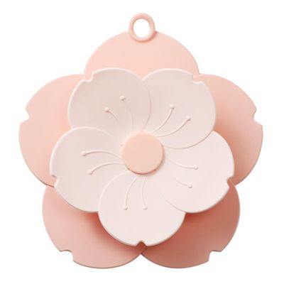 CurcKua Drain Hair Catcher 7" Silicone Hair Stopper Shower Drain Hair Catcher Anti-Odor, Press-Type Petal Hair Drain Double-Layered Catcher Drain Stopper for Bathroom Bathtub Kitchen and Sink