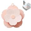 CurcKua Drain Hair Catcher 7" Silicone Hair Stopper Shower Drain Hair Catcher Anti-Odor, Press-Type Petal Hair Drain Double-Layered Catcher Drain Stopper for Bathroom Bathtub Kitchen and Sink view 3