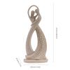 Whbbbj Abstract Couple Sculptures, Dancing Girl and Boy Statues, Hugging Couple Figurines, Resin Couple Figurine Crafts, Dancing Couple Art Crafts Collectible Gift, for Modern Home Office Decor(A) view 2