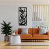 Metal Dragonfly Wall Decor, Dragonfly Metal Wall Art, Metal Insects Wall Decor, Dragonfly Nature Home Decor, Metal Dragonfly Outdoor Decor, Nature Wall Art, Living Room Wall Art (Black, 21x48 in | 54x121 cm) view 2