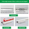 Ceiling Curtain Track Curtain Track Set Wall Mounted Self Adhesive Curtain Rod Ceiling Track for Curtains-Room Divider Curtains Rails Aluminium For Living Room Bedroom Drop Ceiling Shower(White - Top, view 4