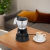 Asixxsix Electric Espresso Maker, 150ML Electric Espresso Coffee Maker, Electric mocha Pot with Detachable Base, Aluminum Electric Mocha Pot, Coffee Machine for Home Kitchen Office view 2