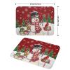 Winter Snowman Dish Drying Mat Red Bird Microfiber Dish Pad 18x24 Inch Absorbent Fast Dry Dishes Draining Mats Holiday Kitchen Accessories view 2