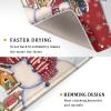Winter Snowman Dish Drying Mat Red Bird Microfiber Dish Pad 18x24 Inch Absorbent Fast Dry Dishes Draining Mats Holiday Kitchen Accessories view 3