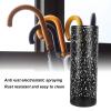 BEIJIALY Metal Umbrella Holder, Umbrella Stand Rack for Entryway, Metal Hollowed Freestanding Round Umbrella Holder Organizer Bin for Home Hotel Office Decor(Black Medium) view 2