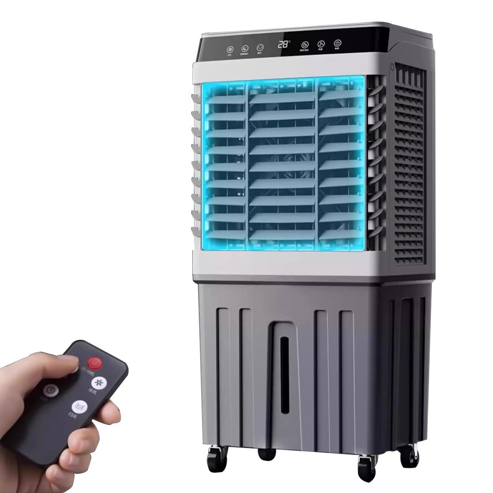 WXXSHGDW Evaporative Air Cooler for Room, 3 in 1 Portable Swamp Cooler, Air Conditioner Portable, 90Oscillation, 3 Speed 7.5H Timer, 75L Large Capacity Water Tank for Garage, Patio, Outdoor