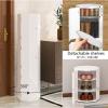 360 Rotating Shoe Rack, Circular Rotating Shoe Cabinet, Vertical Enclosed Shoe Rack, Free Standing Corner Shoe Organizer, Modern Entryway Shoe Rack, Organizer for Shoes, 3/6/9/12/15 Tier (C view 4