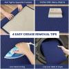 IOHOUZE Small Area Rug 2x3 Washable Woven Rugs for Entryway Non Slip Rubber Backed Front Door Rugs Indoor Doormat Throw Rug Floor Carpet for Entrance Kitchen, Royal Blue/Navy view 2