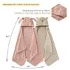 Burt's Bees Baby Toddler Hooded Animal Character Towels Organic Cotton, Unisex Bath Essentials, Soft Nursery Towel for Kids view 2
