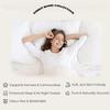 AMRIT HOME COLLECTION California Queen Size 4 Piece Sheet Set Hotel Luxury Bed Sheets 600 Thread Count - Supima Cotton Quality - -Easy-Fit Upto 14-16 Inches Deep - Light Grey Stripe - view 4