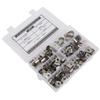 KIMISS 80PCs R Type Clip Cable Clamp Kit Hardware Parts 304 Less Steel 6-16mm Professional Accessories, KIMISSn6aru587h9 view 1