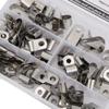 KIMISS 80PCs R Type Clip Cable Clamp Kit Hardware Parts 304 Less Steel 6-16mm Professional Accessories, KIMISSn6aru587h9 view 3
