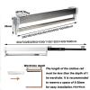 Extendable Pull Out Closet Rod - Heavy Duty Extendable Pull Out Closet Rod - Extendable Clothes Rail With 2 Sliding Track, Pull Out Closet Rod Adjustable 30-80cm Wardrobe Rail Clothes Rack(500mm/19.7i view 2
