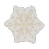 SARO LIFESTYLE Crystal Frost Snowflake Poly Filled Throw Pillow view 1