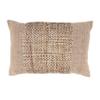 SARO LIFESTYLE Earthy Jute Banded Outdoor Down Filled Throw Pillow view 1