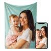 Ships Next Day - Custom Blanket with Picture - Printed in USA - Personalized Blanket for Adults & Kids - Customized Gifts for Mom Dad Couple Girlfriend Boyfriend Wife Husband (Fleece Throw - 30x40) view 1