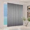 A&F Rod Dcor - Frey 4-Panel Single Rail Black Panel Track Extendable 48"-88" W x 94" H, Panel width 23.5" view 1