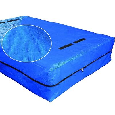 KGBNYSS Mattress Storage Bag Heavy Duty Tarp Sturdy Reusable Material Ultra-Thick Mattress Protector 8 Handles and Strong Zipper Closure(77 x 42 x 15'')