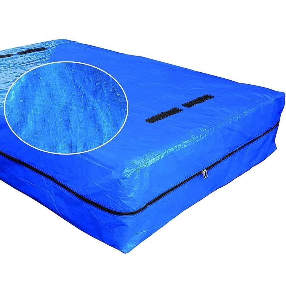 KGBNYSS Mattress Storage Bag Heavy Duty Tarp Sturdy Reusable Material Ultra-Thick Mattress Protector 8 Handles and Strong Zipper Closure(77 x 42 x 15'')