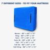 KGBNYSS Mattress Storage Bag Heavy Duty Tarp Sturdy Reusable Material Ultra-Thick Mattress Protector 8 Handles and Strong Zipper Closure(77 x 42 x 15'') view 2