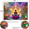 OSUNBD Yoga Chakra Tapestry 108x90 Inch, Seven Chakra Meditation Zen Wall Tapestries for Bedroom, Galaxy Space Lotus Spiritual Wall Hanging Art Decor for Living Room Dorm Meditation Room Home Office view 2