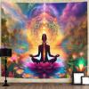OSUNBD Yoga Chakra Tapestry 108x90 Inch, Seven Chakra Meditation Zen Wall Tapestries for Bedroom, Galaxy Space Lotus Spiritual Wall Hanging Art Decor for Living Room Dorm Meditation Room Home Office view 3