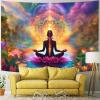 OSUNBD Yoga Chakra Tapestry 108x90 Inch, Seven Chakra Meditation Zen Wall Tapestries for Bedroom, Galaxy Space Lotus Spiritual Wall Hanging Art Decor for Living Room Dorm Meditation Room Home Office view 4