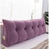 Wzglod Wedge Headboard Pillows + Bed Wedge Pillow for Rest and Reading, Super Soft Triangular Bedside Cushion, Positioning Support Long Reading Pillows for Bed Daybed Sofa- view 1
