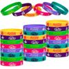 FSHANEE Happy Diwali Rubber Bracelets Happy Diwali Party Supplies Festival of Light Silicone Wristbands Indian Deepavali Hindu Party Gift Bag Fillers Goodie Bag Stuff, Set of 24 Counts view 1
