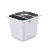 GpahrrDnij Container Built-in Coffee Steel Stainless for Gounds Coffee Box Box KitchenDining & Bar Barbell Brush (Silver, S) view 1