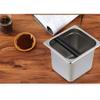 GpahrrDnij Container Built-in Coffee Steel Stainless for Gounds Coffee Box Box KitchenDining & Bar Barbell Brush (Silver, S) view 4