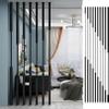 LGEOELIAS Room Divider Simple Hollow Room Screens Partition Column Decor, Black Privacy Panel Office Divider Pole No Drill, 45cm-295cm Tall Entrance Separator Stand view 1