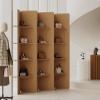LFPSVC Brown Paper Screen Partition Wall, 7 Ft High Folding Room Divider/Display Board Wall for Home Office Living Room Beauty Salon, Modern Separator Privacy Panel view 4