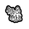 2 PCS: Mr and Mrs/Wedding/Bride Stamp & Cutter Set/Polymer Clay/Cookie Cutter (1.50 inches) view 1