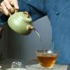 Chinese Tea Pot Raw Ore Bean Green Sand Twisted Mud Purple Sand Pot Handmade Teapot Tea Maker Tea Infuser Pot for Loose Tea view 3