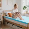 CHUN YI Memory Foam Mattress Topper, Cooling Gel Infused Bed Topper for Pressure Relief, CertiPUR-US Certified Memory Foam Mattress Pad(4", Twin XL) view 2
