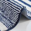 CozeCube Bath mats for Bathroom Non Slip, Fluffy Absorbent Microfiber Bath mat Washable, Aesthetic Bathroom Rugs, Large Navy Blue Striped Bath mat, Navy Blue, 36" x 24" view 4