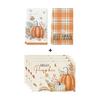Artoid Mode Orange Hello Pumpkin Fall Dish Towels 2 pcs and Placemats Set of 4 view 1