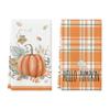 Artoid Mode Orange Hello Pumpkin Fall Dish Towels 2 pcs and Placemats Set of 4 view 2