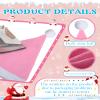 Vicenpal 50 Pcs Santa Hats Non Woven Christmas Holiday Party, Pink view 4