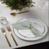 ACCENTHOME Accent Home 100% Cotton Napkins, Delicate Cloth Napkins for Dinners, Parties and Weddings18 x 18 Inch Set of 12 - Teal view 4