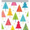 Colorful Trees Christmas Party Sandwich Bags - 7" - Club Pack of 120 view 1