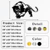 Panther Metal Wall Art, Panther Metal Wall Decor, Panther Wall Hanging, Animal Wall Art, Wildlife Wall Art, Animal Theme Wall Decor, Farmhouse Wall Decor, Gift for Panther Lovers (Black, 16"x24"|40x60cm) view 4