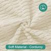 Foxdecor Couch Cover Sofa Covers Washable, Dog Bed Cover Couch Covers for 3 Cushion Couch Sofa Pet Friendly, Dog Couch Cover Furniture Covers for Pets.(Cream 40x50 inch) view 4