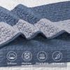 Andency California King Quilt Set - Mineral Blue Lightweight Soft Quilt Cal King - Summer Bedspread California King Size - Bedding Coverlet for All Seasons (Includes 1 Quilt, 2 Pillow Shams) view 4