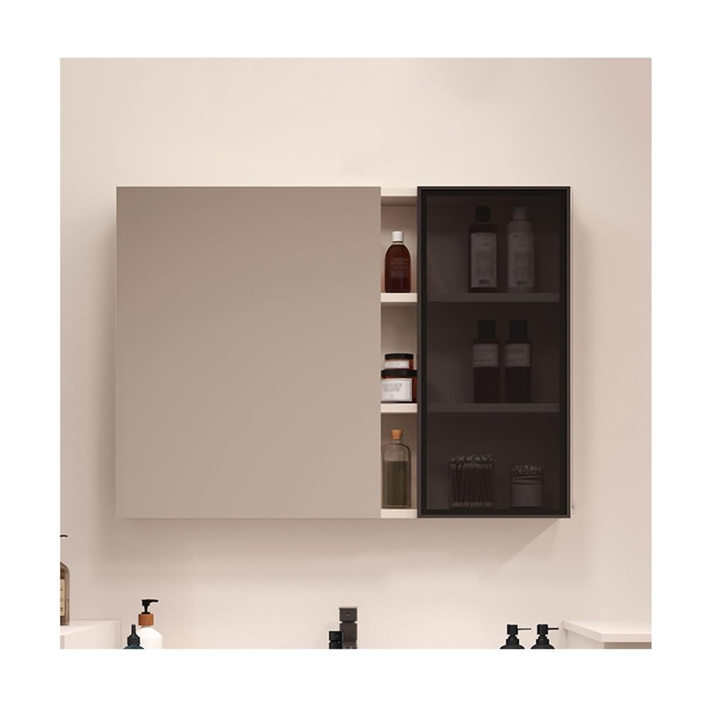 ZXCVBNAS Bathroom Medicine CabinetMedicine cabinets for BathroomDouble Doors Wall Mounted Mirror Cabinetfor Mirror Cabinet for Bathroom, Living Room, BedroomTwo Styles(A,W85cm/33in)
