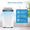 10000Btu Portable Air Conditioner up to 450 Sq. Ft, Built-in Dehumidifier, Fan, Energy Saving Sleep Modes, AC Unit with Window Exhaust Kit & Remote Control Portable AC for Rooms view 2