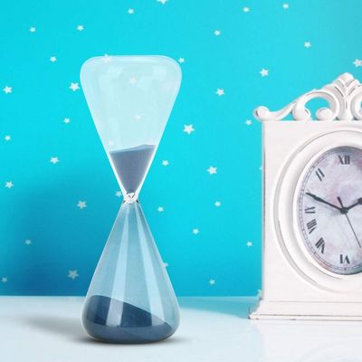 Home Decor Decorations, Glass Sand Timer Fashionable and Distinctive Hour Glass Innovative Cone Shape Unique Table Ornament for Lover Friend or Family Sand Clock, High (M)